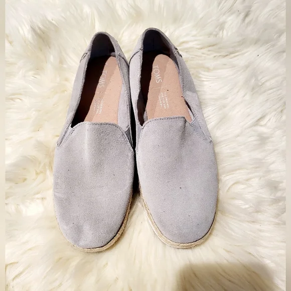 TOMS Women's Suede Espadrilles Shoes - Picture 2 of 5
